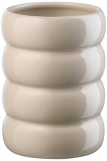 ASA SELECTION Tischvase Vase LOOPY, Beige, Ø 10 x H 16 cm, (1 St), Steingut