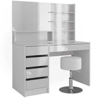 Schminktisch Sherry Weiß 55 cm mit Hocker Vicco