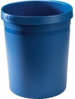 Han Papierkorb Grip Karma 18 Liter rund RC-Kunststoff öko-blau