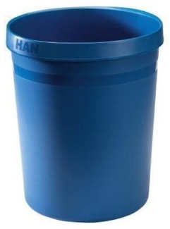 Han Papierkorb Grip Karma 18 Liter rund RC-Kunststoff öko-blau