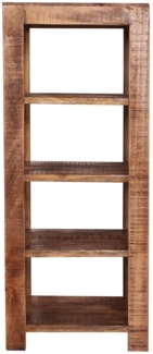 Regal Mangoholz massiv Natur 44x44 cm