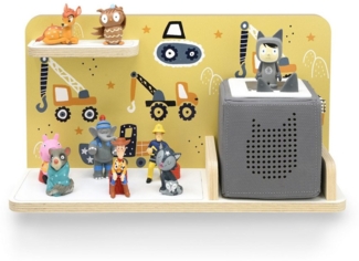 stadtecken Kinderregal klein, geeignet für die Toniebox und Tonies, zum Stellen & Hängen, Integrierte Magnetflächen für ca. 25 Tonie-Figuren