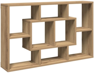 vidaXL Wandregal Artisan-Eiche 85x16x52,5 cm Holzwerkstoff 857014