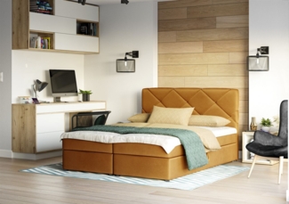 Boxspringbett MILTON 180x200 cm Gelb