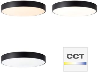 Brilliant Leuchten No. G97014-76 LED Deckenleuchte Slimline Ø 49cm weiß schwarz