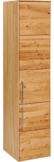 BASIC by Balculina Hängeschrank Yukon, Badezimmerschrank BxTxH 35 x 150 x 35 (1-St) Breite 35 cm, Softlclose, Metallgriffe