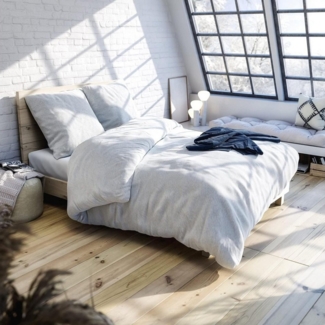 Wolkenfeld Bettwäsche Wolkenfeld Flanell Winterbettwäsche 135x200 cm, 155x220 cm & Übergrößen, Flanell, 2 teilig, Flauschige Flanell Winterbettwäsche inkl Kissenbezüge 40x80 oder 80x80