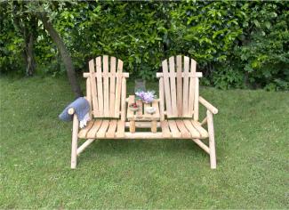 Bellavista Timber Gartenbank, Tannen Holz, FSC 100, für 2 Personen