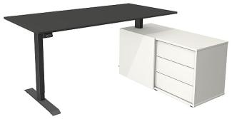 Kerkmann Schreibtisch Sitz- /Stehtisch Move 1 anthrazit 180x80x74-123 cm anthrazit