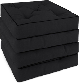 Aspero Sitzauflage 4 Stuhlkissen 40x40 cm Padua, Gepolsterte Outdoor Auflage mit Steppung