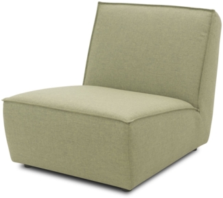 Gartenlounge Sessel Brunhilda 76x76x102 mit Outdoorbezug in grün