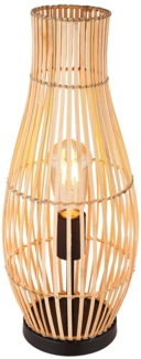 Tischleuchte, Bambus, Hanf, naturfarben, H 47,5 cm