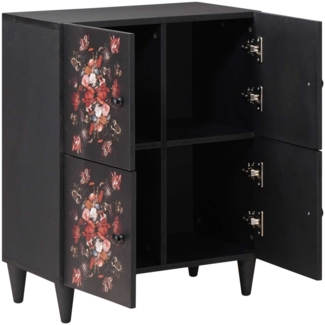 vidaXL Stauraumschränke Mehrfarbig 60 x 33,5 x 75 cm Massivholz Mango 4018726