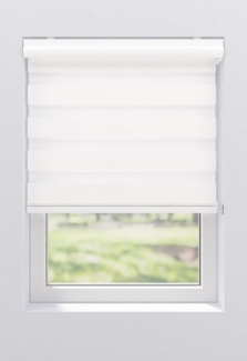 Doppelrollo Greta, my home, Lichtschutz, ohne Bohren, freihängend, Klemmträger mit Feststellschraube, mit Kassette, Befestigung mit Klemmträgern