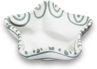 Gmundner Keramik Graugeflammt, Sternschale (L: 14cm)