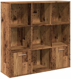 vidaXL Bücherschrank Altholz-Optik 98x29x97,5 cm Holzwerkstoff 855966