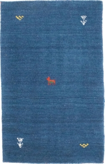 Morgenland Gabbeh Teppich - Softy - Agra - rechteckig - 120x70 - Blau