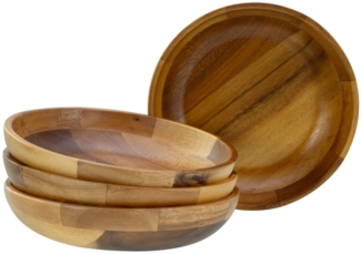 CreaTable Schale Nature Collection Akazienholz Mehrzweckschale, Holz, (Set, 4-tlg)