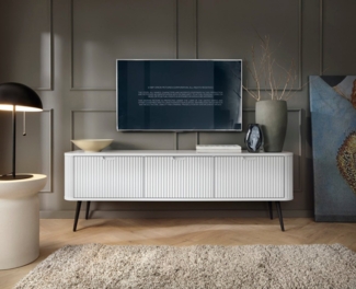 Compleo TV-Schrank CARLO, Breite: 168 cm, Fronten gefräst, Modern TV-Schrank dreitürig