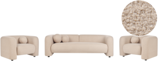 5-Sitzer Sofa Set Bouclé beige LEIREN