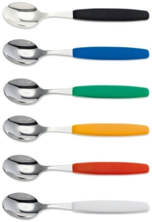GIESSER Bestecklöffel Besteck Gabel, Teelöffel, Löffel, Kuchengabel (6 Stück), schönes Design, langlebig, kombinierbar, spülmaschinenfest