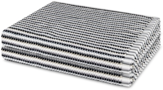 Möve Bliss 2 tlg. Frottier-Set - 2 X Duschtuch (67 X 140cm) - 500 - Grau / schwarz