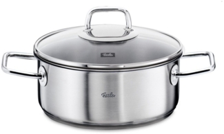 Fissler viseo Bratentopf Induktion mit Glasdeckel Edelstahl 20 cm Ø 2,4 L