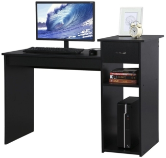 Yaheetech Schreibtisch, Computertisch mit Ablagefach und Schublade