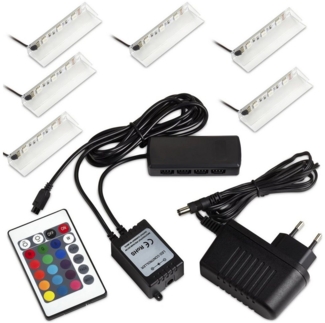SO-TECH® LED Unterbauleuchte RGB-LED Farbwechsel Glasbodenbeleuchtung