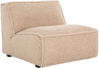 Sessel Cole aus Boucle-Stoff, Sand