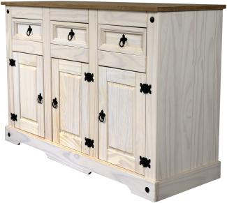 Loreno® Sideboard Mexico, massives Pinienholz, mit Türen und Schubladen, im Landhaus-Stil