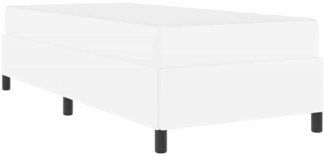 vidaXL Bettgestell mit Matratze Weiß 80 x 200 cm Kunstleder 3398970