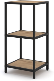 ASSMANN Regal Cubas Eiche Natura 40 x 36 x 82 cm Metall