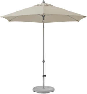 Suncomfort by Glatz Sonnenschirm Push-Up, off grey, 210x150 cm rechteckig, Gestell Aluminium, Bespannung Polyester, 4.2 kg