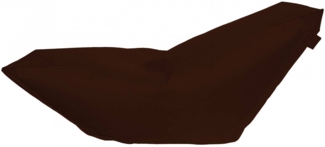 Dmora Pouf Aunter, Mehrzwecksessel, Sitzsack, Hockerhocker, Made in Italy, 160x50 h70 cm, Braun