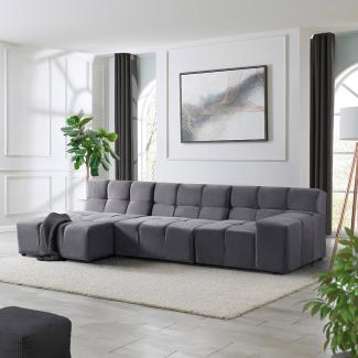 HOME DELUXE Modulares Sofa ORLENA - Anthrazit 306 x 98 cm