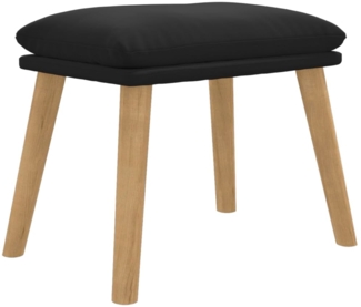 vidaXL Fußhocker Schwarz 45 x 29,5 x 39 cm Samt [341441]