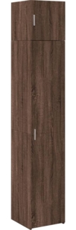vidaXL Hochschrank Schmal Eichen-Optik 40x42,5x225 cm Holzwerkstoff 3281279