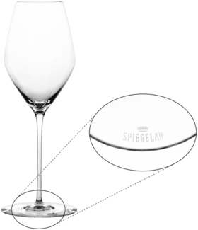 Spiegelau Hi-Lite Champagnerglas 347 ml 6er Set + Poliertuch