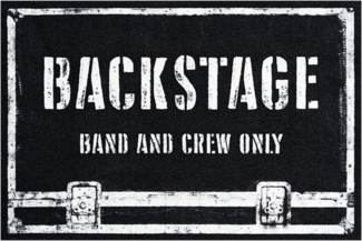 Rockbites - Fußmatte Türmatte "Backstage - Band And Crew Only" Nr. 188 (101017)*
