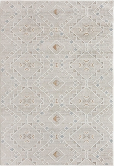 Mazovia Designteppich Ethnisch, Geometrisch Wohnzimmer, Schlafzimmer, Esszimmer, Büro, 80 x 150 cm, Fußbodenheizung