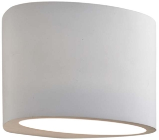 Wandleuchte, Weiß, 15 cm, GYPSUM