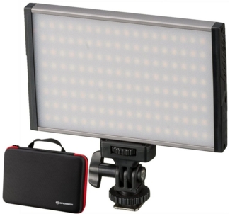 BRESSER Tageslichtlampe BRESSER PT Pro 15B Bi-Color LED Videoleuchte mit Etui