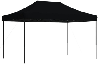 vidaXL Pop-Up Partyzelt, faltbar, Stahl / PE, Schwarz, ohne Seitenteile, 315 x 440 x 292 cm
