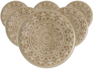 Ritzenhoff & Breker Rimini Platzteller ø 32 cm Mandala Sand 6er Set - DS