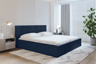 AX LIVING Polsterbett 160 x 200 Bett Monor Design Funktionalität KR09