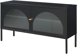 Fernsehschrank Karlskrona 115x35x64 cm Schwarz, matt [en. casa]