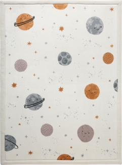 Hakuna Matte Wolkenweicher Kinderteppich mit Design | Planeten 200 x 150 x 2,5 cm