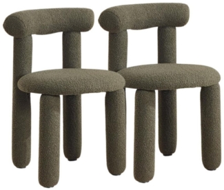 WAHSON OFFICE CHAIRS Esszimmerstuhl 2er Set Moderne Akzentstühle ohne Armlehne für Esszimmer