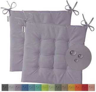 heimtexland Sitzkissen Outdoor Stuhlkissen Garten Stuhlpolster wetterfest, schmutz- und wasserabweisend I UV-beständig I 40 x 40 x 3 cm